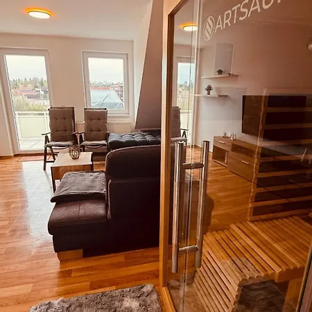 Dachwohnung Mit Suedbalkon Sauna Und Strandkorb Apartment Muehlhausen (Thuringia)